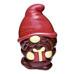 Lutin de Noël suisse en chocolat, rouge