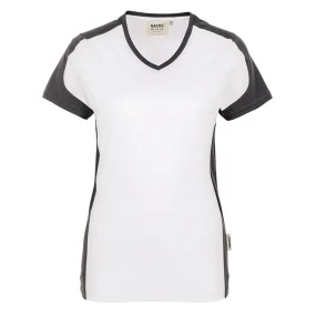 HAKRO V-Shirt Contrast Performance Lady