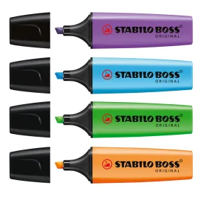 Stabilo Boss Original Leuchtmarker 4er-Set