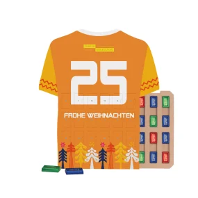 Täfelchen-Adventskalender Trikot mit Schokolade von Lindt