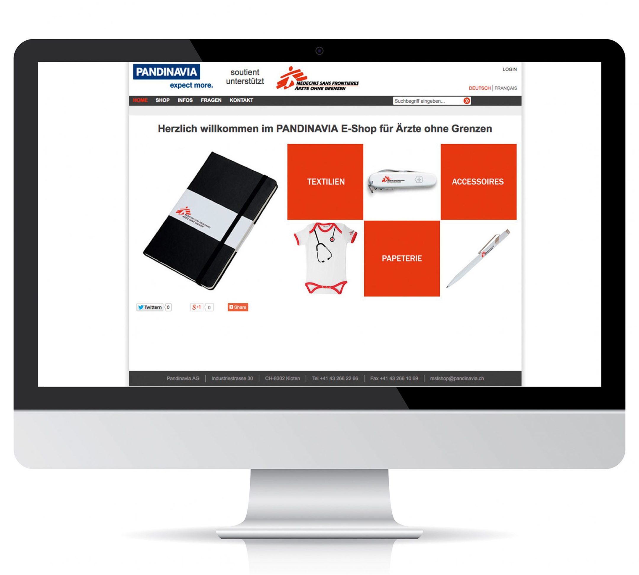Innovativer Shop für Médecins sans Frontières