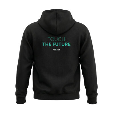 Hoodie schwarz Rückseite